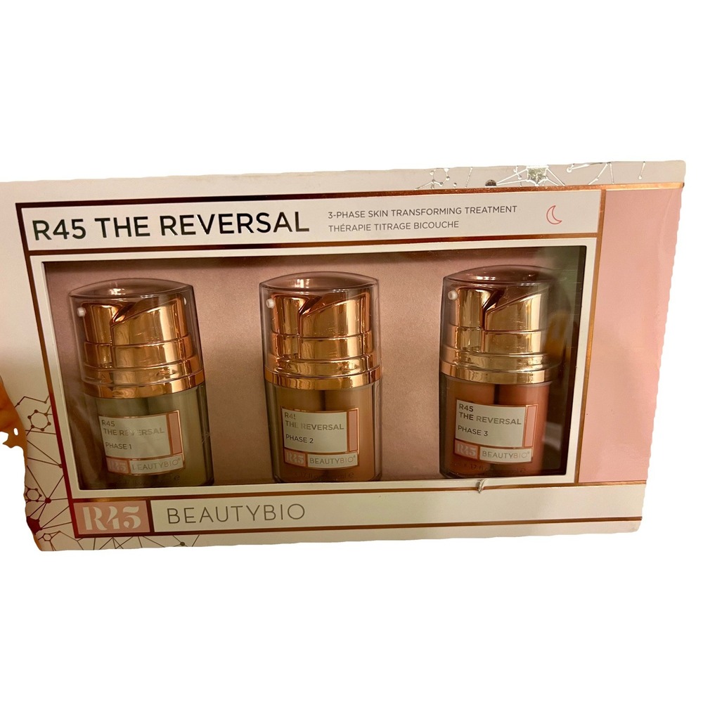 BEAUTY BIO R45 The Reversal 3-Phase Skin Transformation Treatment Set .34oz NIB
